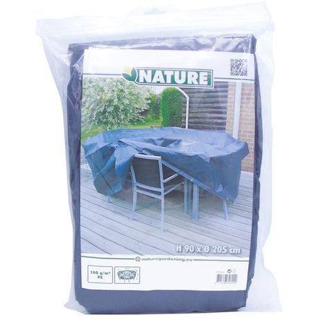 Funda para muebles de jardín Nature para mesa redonda y funda para silla (gris, 6030600)