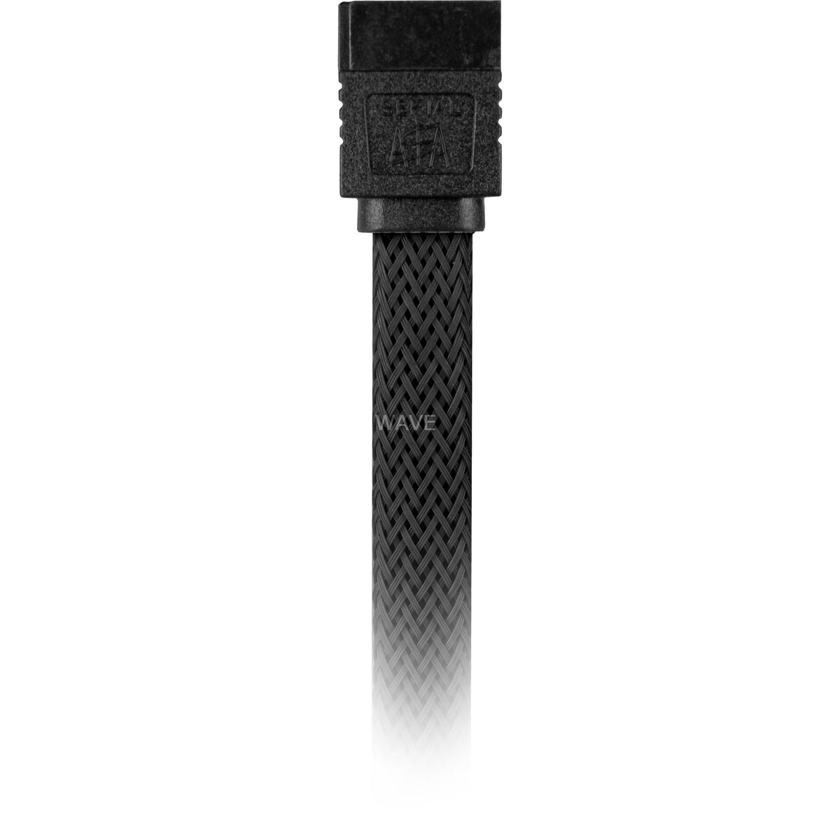 Cable con funda Sharkoon sata iii 90° (negro, 0,3 metros)
