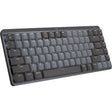 Mini teclado mecánico Logitech MX (negro, diseño internacional de EE. UU. (QWERTY), GL táctil, 80 % (TKL), Bluetooth)
