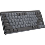 Mini teclado mecánico Logitech MX (negro, diseño internacional de EE. UU. (QWERTY), GL táctil, 80 % (TKL), Bluetooth)