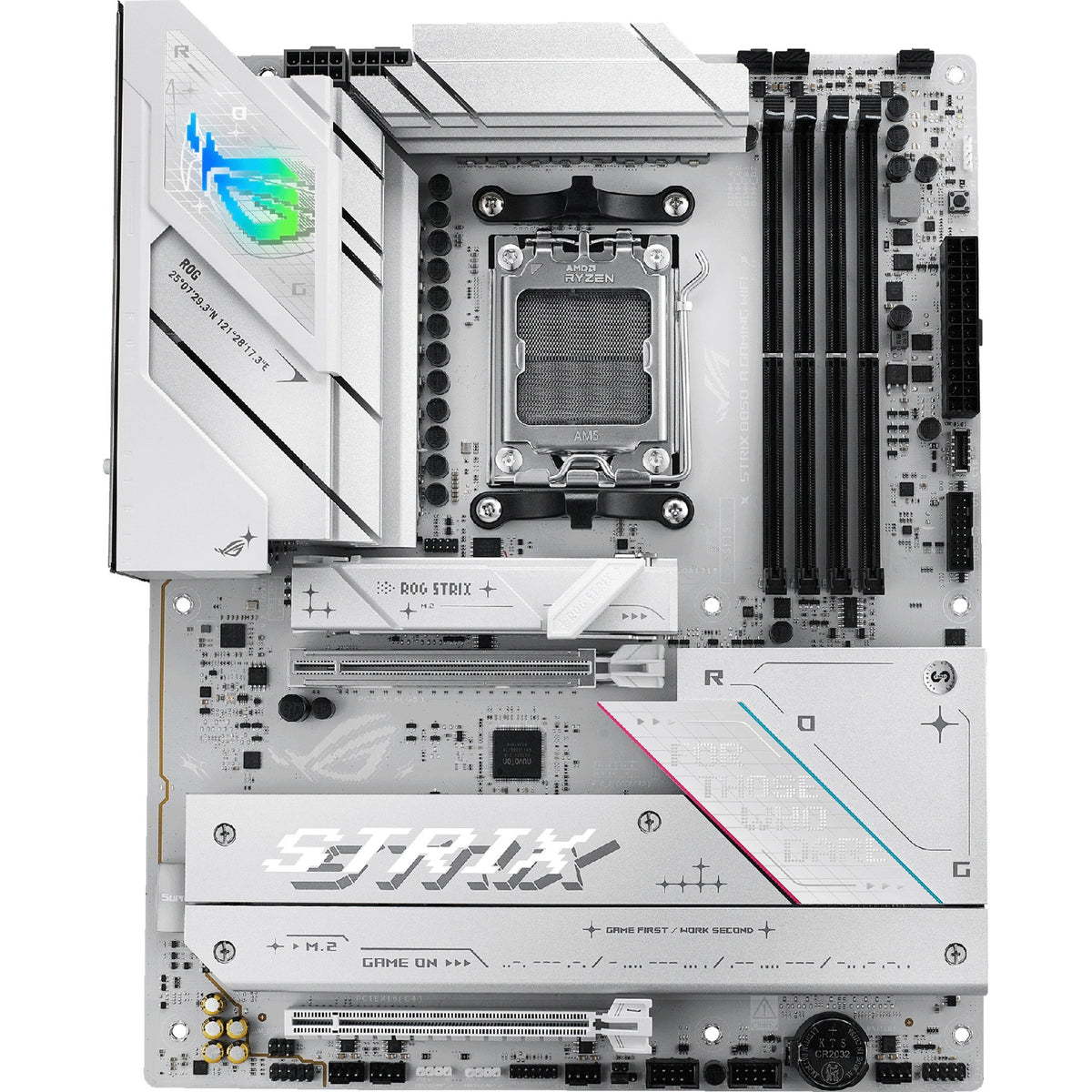 Placa base Asus ROG Strix B850-A Gaming Wi-Fi Socket AM5 (blanca, 2.5GB-LAN, Wi-Fi 7, BT, Sonido, ATX)