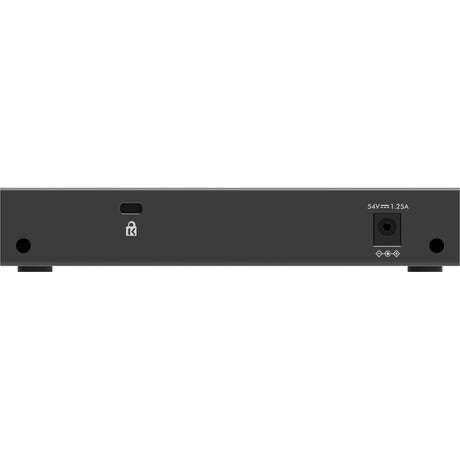 Conmutador no administrado Netgear de 5 puertos poe+ gigabit ethernet soho (gs305p) (negro)