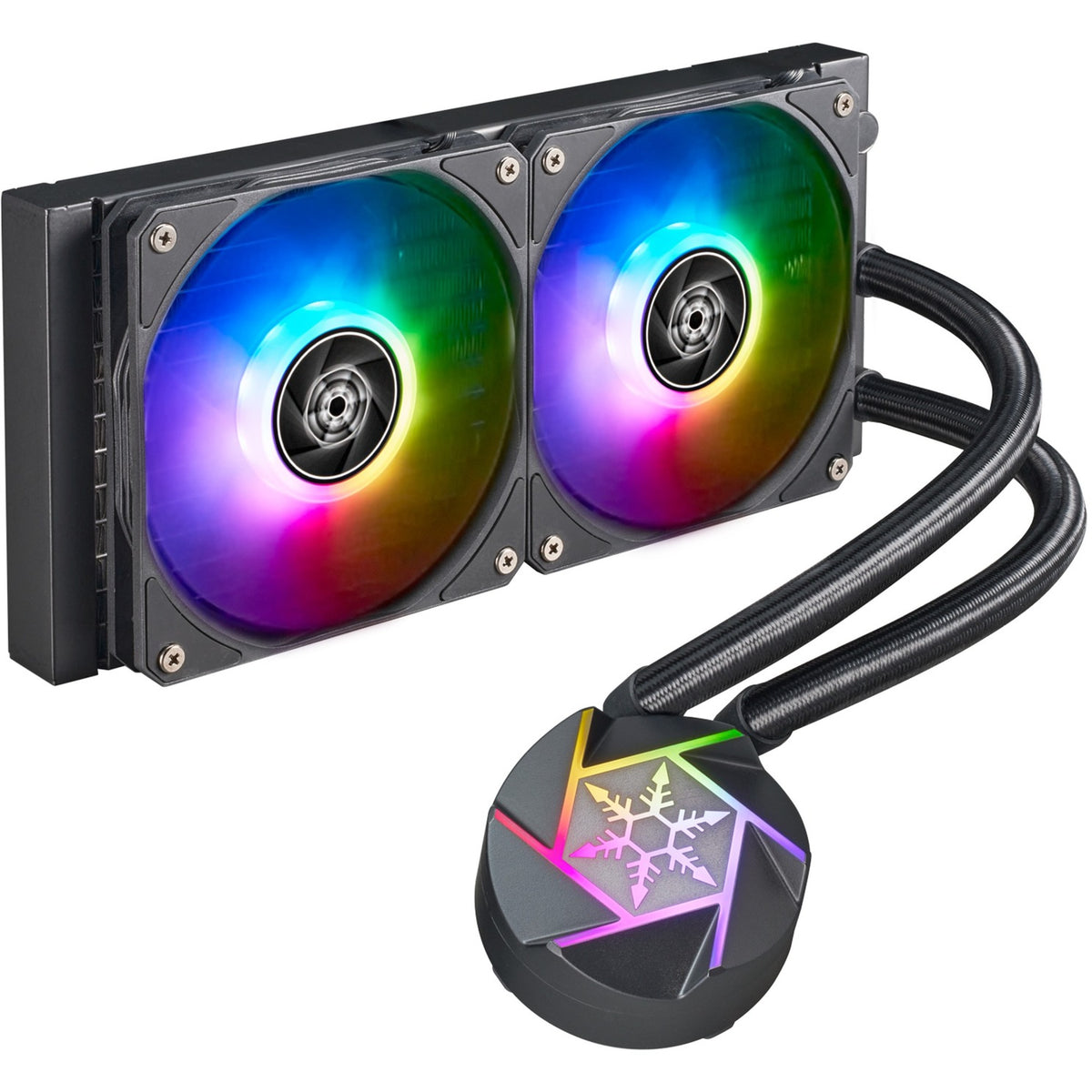 Silverstone vida 240 slim refrigeración por agua (negro)