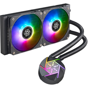 Silverstone vida 240 slim refrigeración por agua (negro)