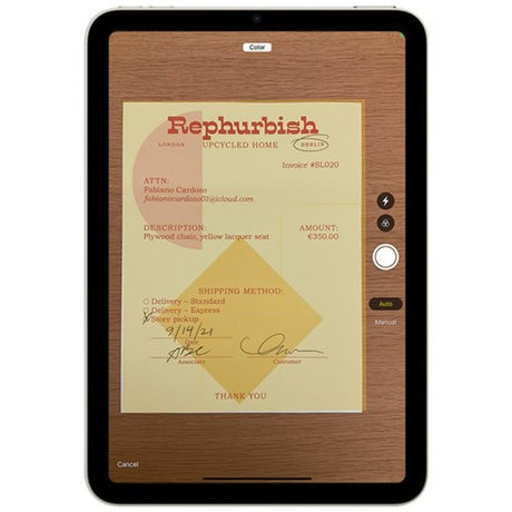 Apple iPad Air (mm9p3nf a) tableta reacondicionada de 10.9 (blanco | 256 GB | apple m1 | ipados 15 | wi-fi 6)