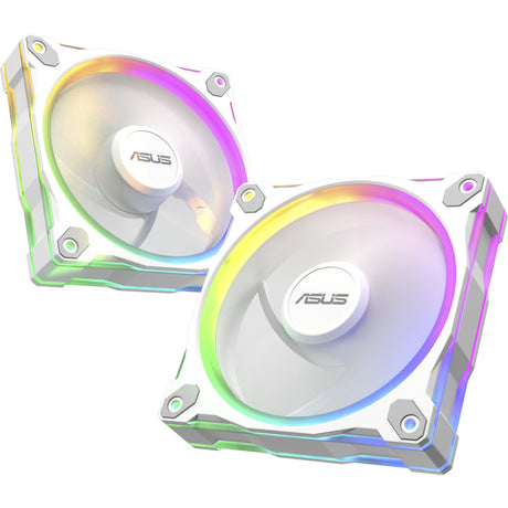 Ventilador inverso asus prime mr120 argb - paquete triple de ventiladores de caja (blanco, 3 piezas, 120 x 120 x 28 mm, 3 piezas)