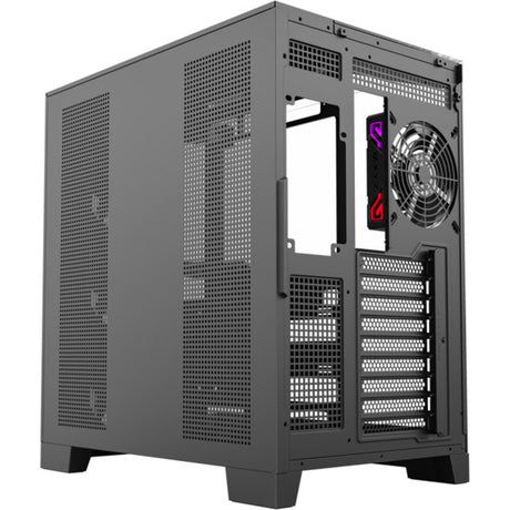 Xyz PC Gear Carcasa de torre midi Tesseract A-RGB (negro | 2x USB-A | 1x USB-C | RGB | Vidrio templado)