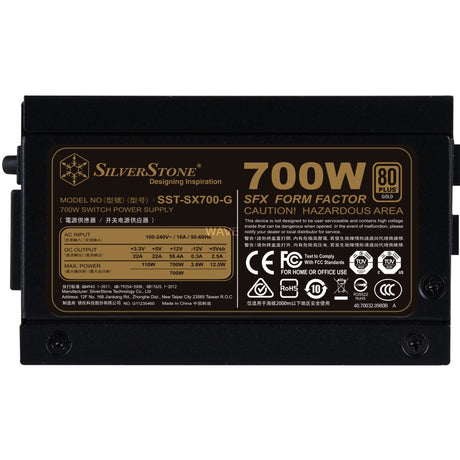 Fuente de alimentación modular Silverstone sx700-g v1.1-gm de 700 vatios (4x pcie)