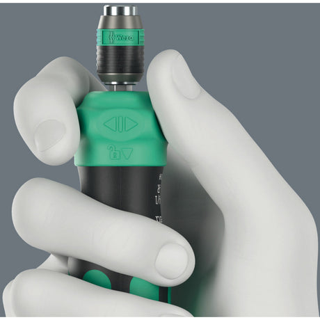 Wera kraftform kompakt 26 ra-r con estuche, juego de puntas de 6 piezas (negro verde)