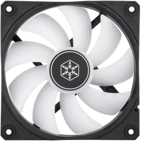 Ventilador de caja Silverstone Shark Force 120 argb (negro, 120 x 120 x 25 mm, pwm)