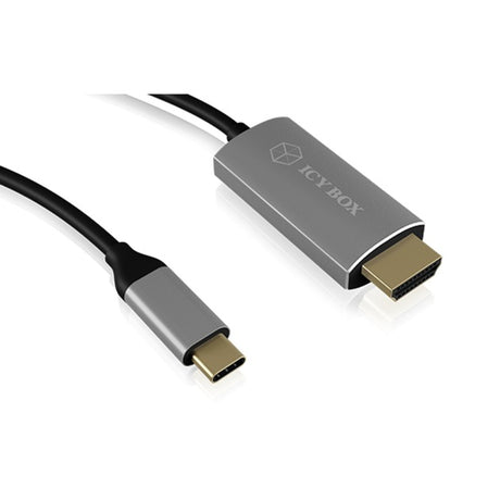 Icy box ib-cb020-c - cable usb-c (macho) > hdmi (macho) (negro, 1,8 metros)