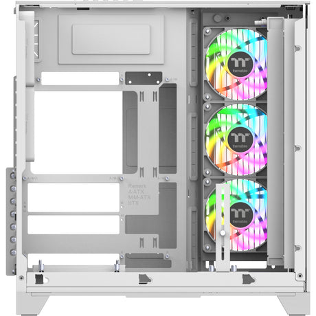 Carcasa de torre midi Thermaltake view 390 air snow (blanco | 2x USB-A | 1x USB-C | vidrio templado)