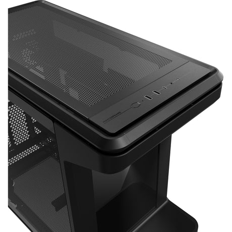 Cooler master masterframe carcasa de torre midi LCD de 360 etapas (negro | 2x USB-A | 1x USB-C | vidrio templado)