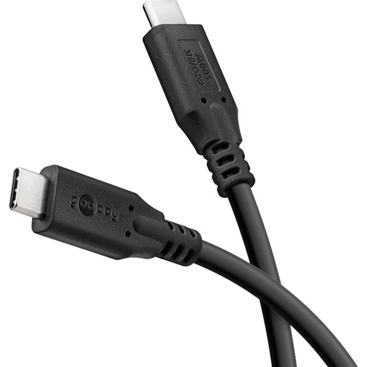 Goobay USB-C 4.0 > Cable USB-C (negro, 0,5 metros)