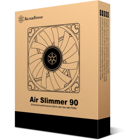 Silverstone air slimmer 90 ventilador para caja (negro, 92 x 92 x 15 mm, pwm)