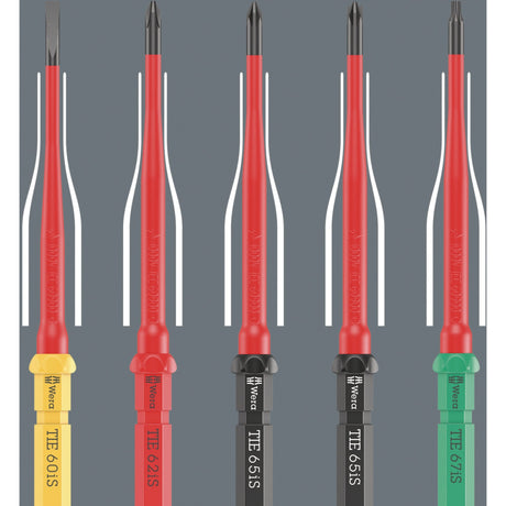 Wera Kraftform Kompakt VDE 16 Torque Extra Slim 1 Destornillador buscador de herramientas (rojo amarillo, 16 piezas)