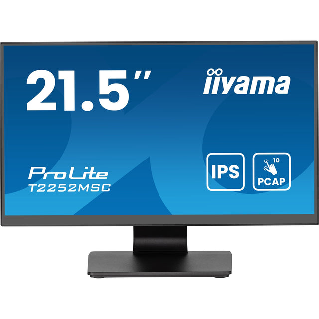 Monitor de pantalla táctil Iiyama prolite t2252msc-b2ag 21,5 (negro, HDMI, display port, 2x USB-A, USB-B)