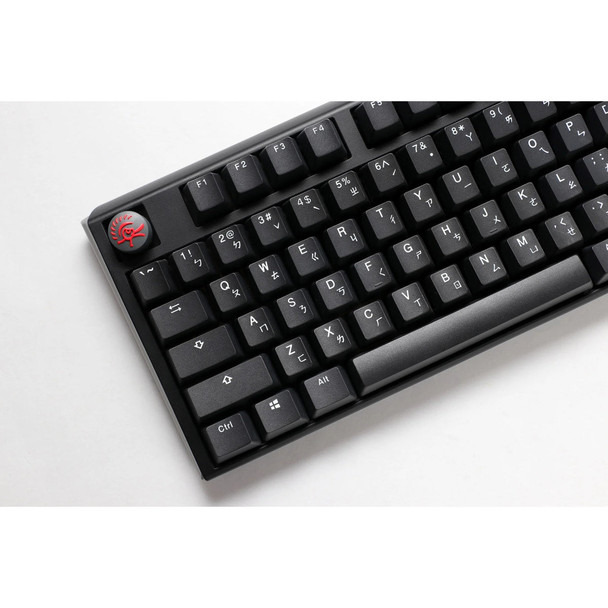 Teclado mecánico Ducky one 3 carbon black (carbono, diseño estadounidense (qwerty), marrón cereza mx, 100%, pbt de doble disparo, intercambio en caliente)