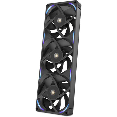 Ventiladores de caja nzxt f360x rgb (negro, 3 piezas, 360 x 120 x 30 mm, pwm)