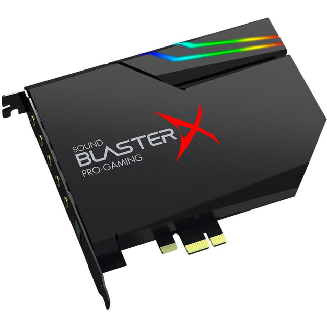 Tarjeta de sonido Creative Sound Blasterx AE-5 Plus (negra, LED RGB)