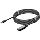 Cable de extensión repetidor activo USB 3.2 Gen1 Club 3D (negro, 5 metros)