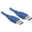 Delock USB-A 3.0 > Cable USB (azul, 1,5 metros)