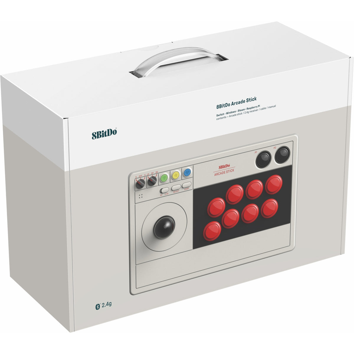 Mando arcade stick 8bitdo (gris)