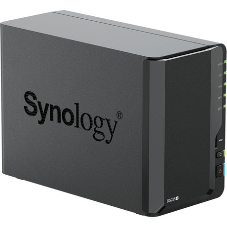 Synology diskstation ds225+ nas (negro, 1x LAN de 1GB, 1x LAN de 2,5GB, 2x USB 3.2 gen 1)
