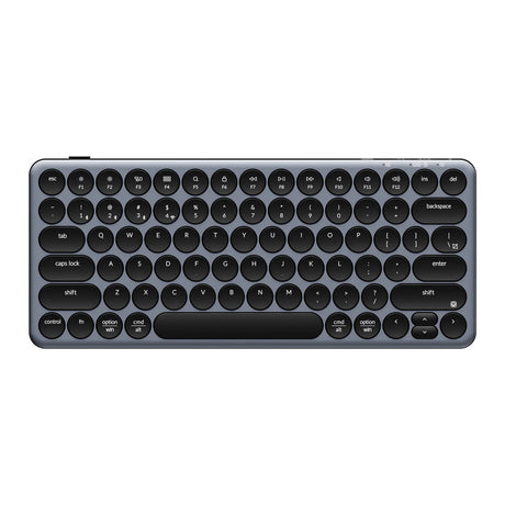 Teclado Keychron b3 pro-k1 (gris, diseño estadounidense (qwerty), interruptores de tijera, 75%, teclas abs, 2,4 ghz | bluetooth | usb)