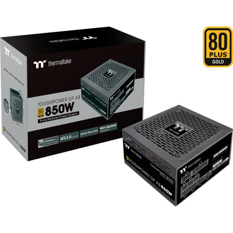 Thermaltake ToughPower GF A3 Gold - TT Premium Edition Fuente de alimentación modular de 850 vatios (negro, 4x PCIe)
