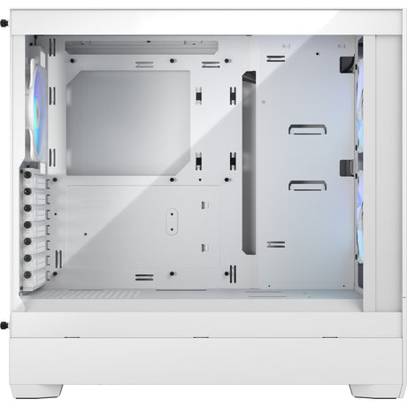 Carcasa de torre midi rgb pop air de diseño fractal (blanco | 2x usb-a | rgb | vidrio templado)