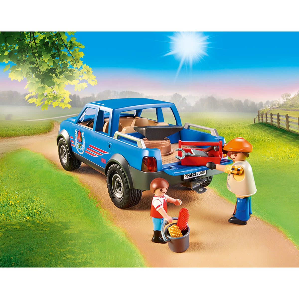 Playmobil Country - Juguete de construcción herrador móvil (70518)