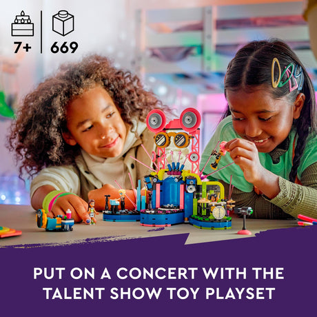 Lego friends - show de talentos musical de heartlake city, juguete de construcción (42616)