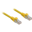 Cable de red Sharkoon SFTP, RJ-45 con Cat.6a (amarillo, 1 metro, libre de halógenos)