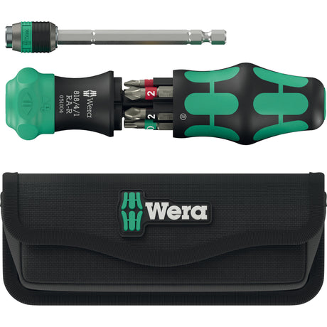 Wera kraftform kompakt 20 ra-r con destornillador de punta de bolsa 1 4