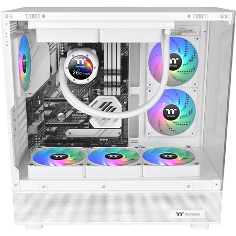 Thermaltake ct120 ex inversa argb sync ventilador de refrigeración para pc nieve (paquete de 3 ventiladores) ventiladores de caja (blanco, 3 piezas, 120 x 120 x 25 mm, pwm)