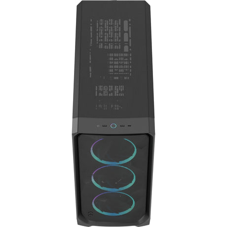 Fractal design meshify 3 xl rgb carcasa de torre grande (negro | 2x usb-a | 1x usb-c | rgb | vidrio templado)