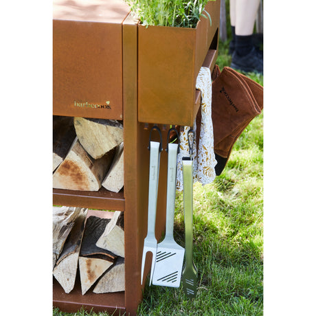 Barbecook nestor buddy de mesa de acero corten