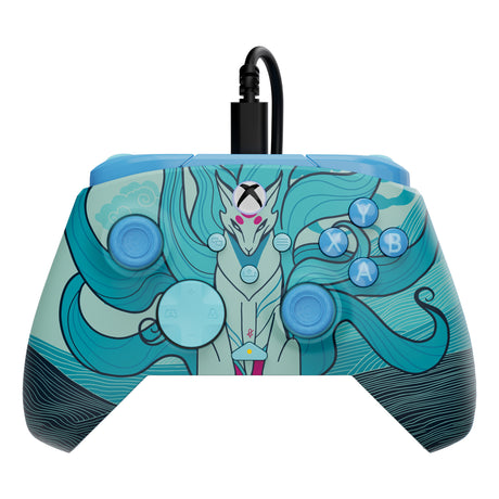 Mando con cable avanzado Turtle Beach Rematch (Blue Kitsune, Xbox Series X|S, Xbox One, PC)