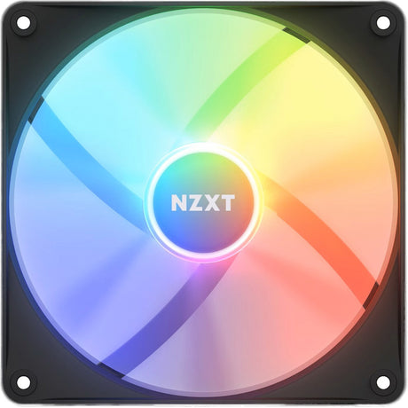 Nzxt f140 rgb core ventilador de caja (negro, 140 x 140 x 26 mm, pwm, sin controlador)