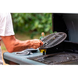 Cubiertos para parrilla con elevador de rejilla modular culinaria Campingaz (negro)