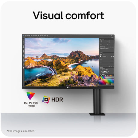 Monitor LG Ergo IPS con USB Type-C 31.5 4K UHD (negro, 2x HDMI, 1x Display Port)
