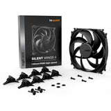 ¡Tranquilizarse! Ventilador de caja de alta velocidad Silent Wings 4 pwm (negro, 140 x 140 x 25 mm)