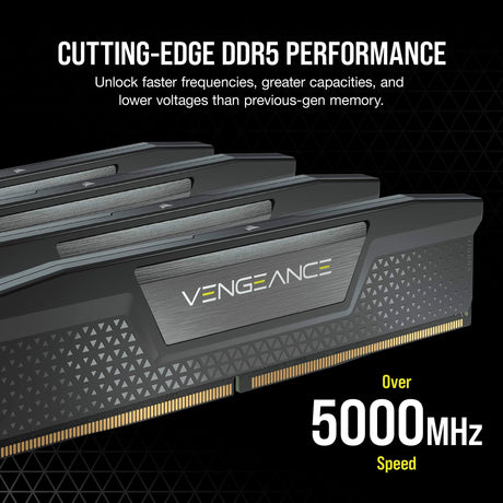 Corsair Vengeance 32 GB DDR5-6000 (2x 16 GB) RAM (negro, cmk32gx5m2b6000c38, xmp 3.0)