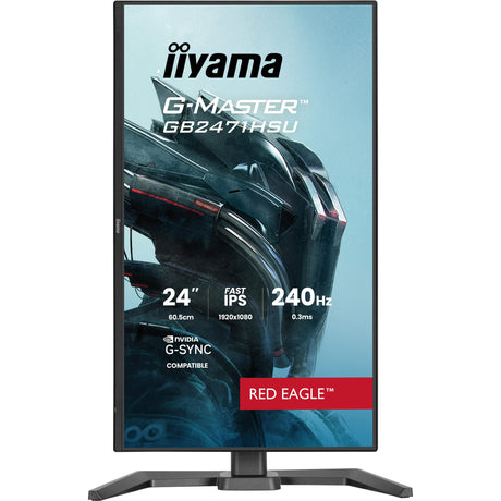 Monitor gaming Iiyama G-Master Red Eagle GB2471HSU-B1 23.8 (negro, 2x HDMI, display port, USB-A, USB-C, 240 Hz)
