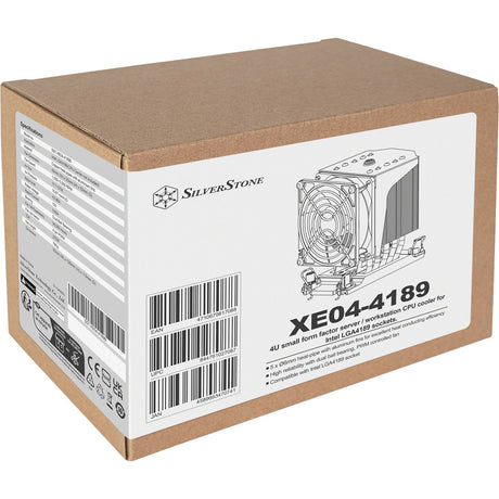 Enfriador de CPU Silverstone xe04-4189 (plateado, PWM de 4 pines)