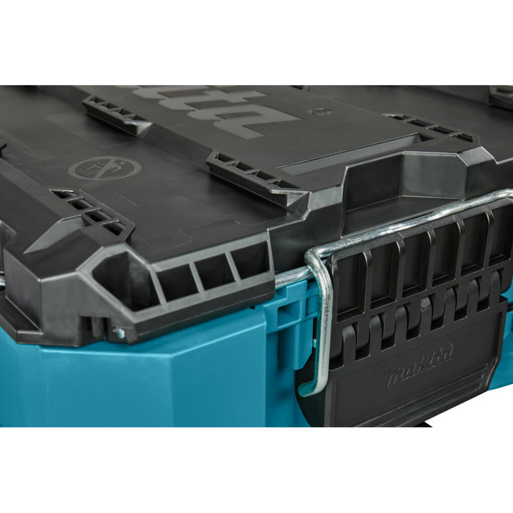 Caja de herramientas Makita Maktrak mediana (azul negro)