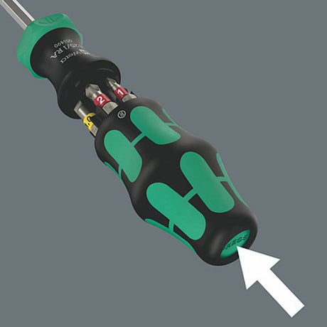 Wera kraftform kompakt 27 ra 1, juego de puntas de 6 piezas (negro verde)