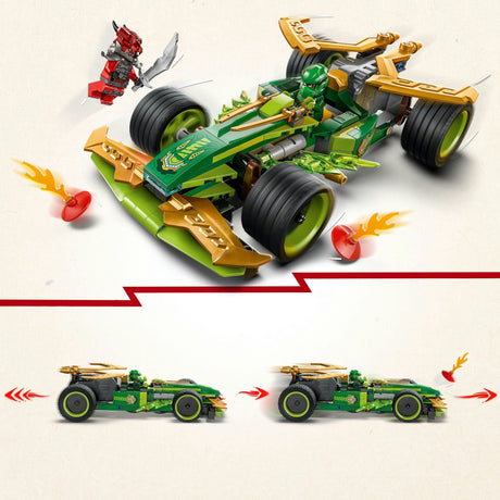 Lego ninjago 71828 lloyds coche de carreras con retroceso