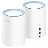 Enrutador de malla con sistema Wi-Fi de malla Cudy ac1200 (paquete de 2) (blanco)